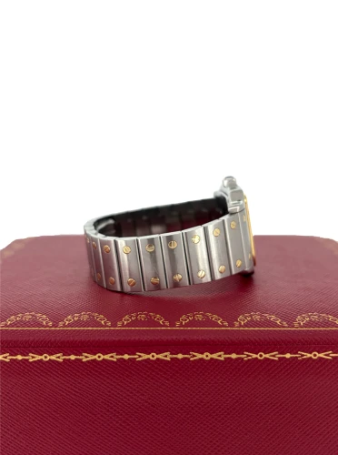 Cartier 29mm Santos Galbee - 18ct Gold & Stainless (Steel Circa 2010) Model: 1566