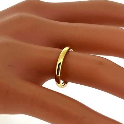 18ct Yellow Gold 2.5mm Court Wedding Band 3.0g