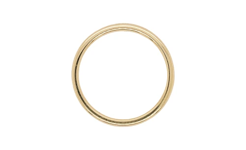 18ct Yellow Gold 2mm Traditional Court Wedding Band 2.4g