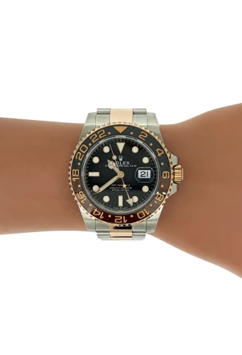 Rolex 40mm GMT Master 2 "Rootbeer" 18ct Rose Gold/Stainless Steel 2022 Box & Papers Model: 126711CHNR