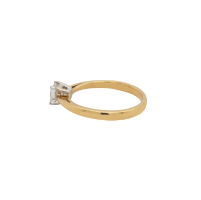 0.50ct Natural Diamond & 18ct Gold Solitaire Ring 3.3g