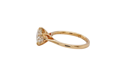 2.00ct Lab Grown Diamond & 9ct Gold Solitaire Ring 2.86g