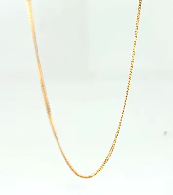 9ct Gold fine Traditional Curb Chain 20 inch 1.0g
