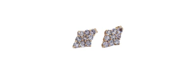 1.00ct Lavender Quartz & 9ct Gold Stud Earrings (12.3 x 8.3mm) -1.2g