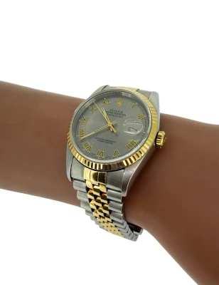 Rolex 36mm Datejust 18ct Gold & Stainless Steel (Year 1995) Model: 16233