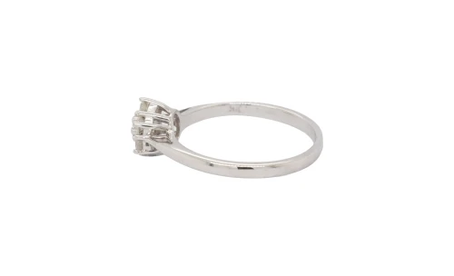 0.33ct Diamond & 9ct White Gold Cluster Ring 2.0g