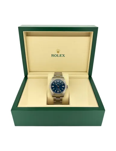 BRAND NEW Rolex 41mm Oyster Perpetual Med Blue (2026 Box & Papers) Stainless Steel Model:134300