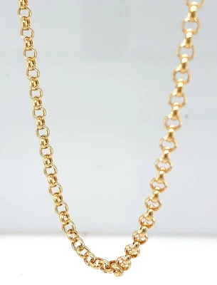 9ct Gold 4.0mm Belcher Chain 22Inch