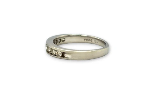 0.50ct Natural Diamond 3.7mm Eternity/Wedding Band 4.6g