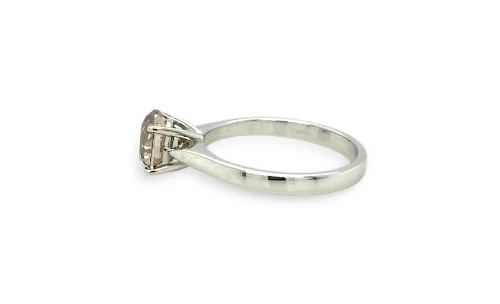 2.04ct Natural Diamond & 18ct White Gold Solitaire Ring - 4.39g