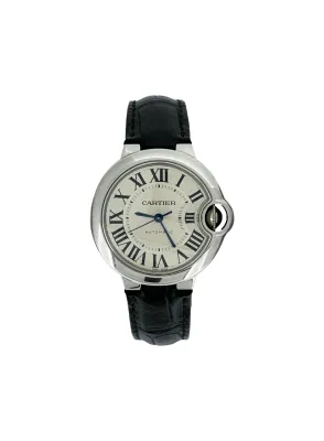Cartier 33mm Ballon Bleu - Stainless Steel/Leather 2026 Box & Papers Model: 3489