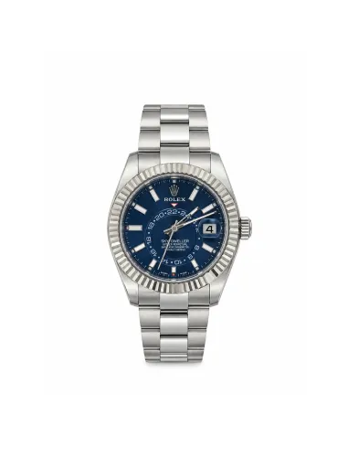 Rolex 43mm Skydweller (Blue Dial) 18ct White Gold/Stainless Steel 2022 Box & Papers Model:126934