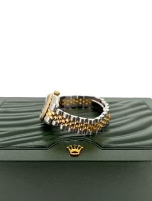 Rolex 26mm DateJust 18ct Gold/Stainless Steel DIAMOND 2007 Box & Papers Model:179173