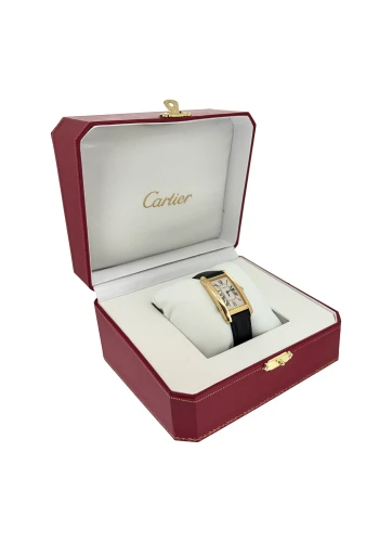 Cartier Tank Americaine 18ct Gold & Leather _Year Circa 2000 ( 22.0mm x 41.5mm) Model: 1720-1