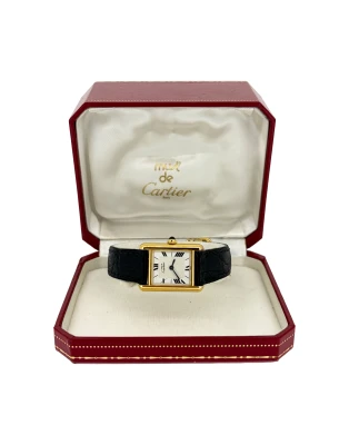 Cartier Santos 100m- Midi - 18ct Gold & Stainless Steel DIAMOND 2008 Box & Papers