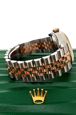 Rolex 36mm DateJust 18ct Rose Gold & Stainless Steel 2013 Box & Papers Model: 116231