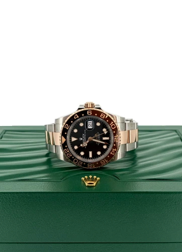 Rolex 40mm GMT Master 2 "Rootbeer" 18ct Rose Gold/Stainless Steel 2022 Box & Papers Model: 126711CHNR