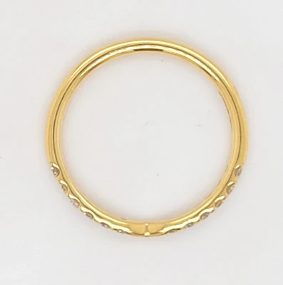 0.30ct Diamond & 18ct Gold Shape to Fit Wedding/Eternity Band 2.0g