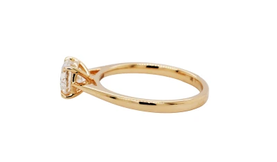 1.02ct Lab Grown Diamond & 9ct Gold Solitaire Ring 2.47g