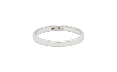 9ct White Gold 2.0mm Soft Court Band SIze M 1.58g