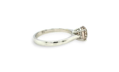 2.04ct Natural Diamond & 18ct White Gold Solitaire Ring - 4.39g