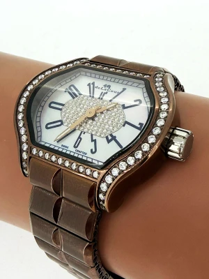 De la Cour CITY 38 x 34mm ( Limited Edition Year 2024) Diamond & Stainless Steel Bronze Colour L/E 2024
