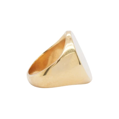 9ct Gold Signet Ring (19mm) 12.99g