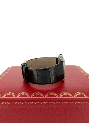 Cartier Tank Divan Stainless Steel/Leather Circa 2008